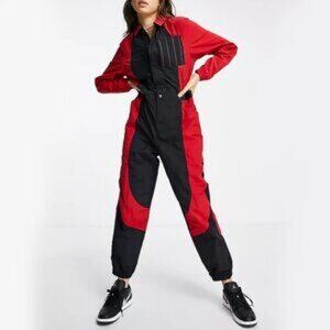 NWT JORDAN ESSENTIALS Varsity Red Flight Suit Jumpsuit DJ2628-636‎ Size 2X
